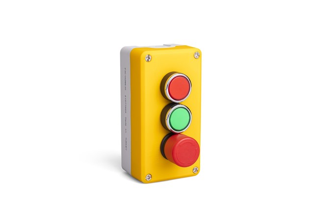 P Series Plastic 3 Holes BDE30 +  BDDK  + BDDY + C3BK (NO) + 2*C4BK (NC) Yellow-Grey Control Box